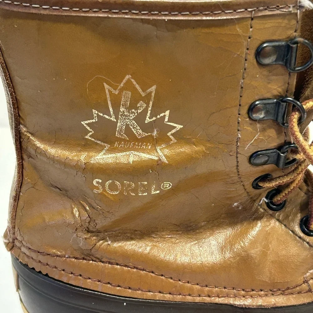 Sorel Kaufman Canada Waterproof Insulated Leather Winter Boots Woman’s Size 9